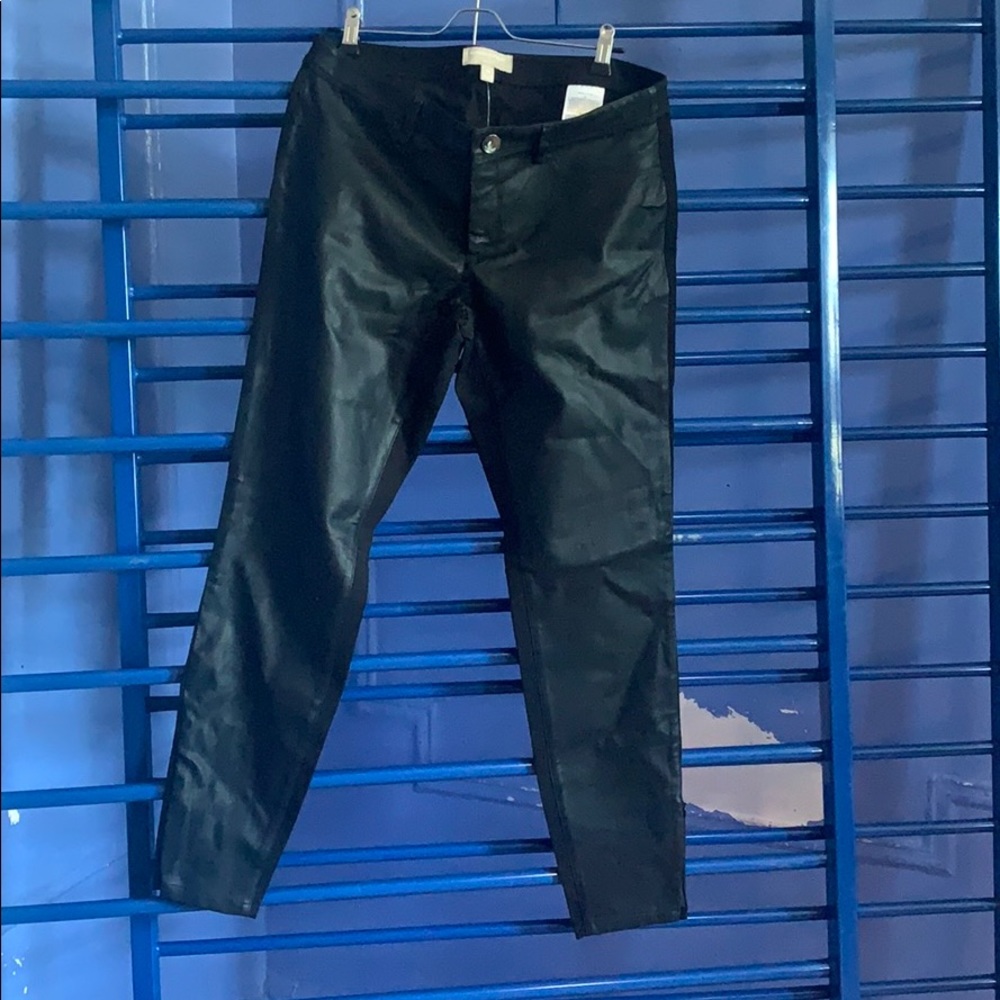 Leather jeans